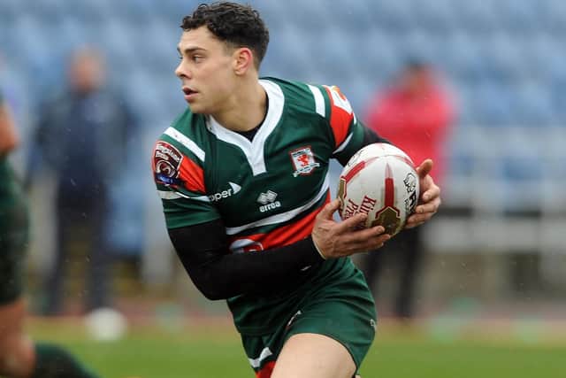 Joel Gibson, pictured during his time at Hunslet, was man of the match for Thornhill Trojans. Picture by Tony Johnson.