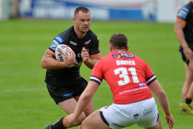 Cheyse Blair on the attack for Tigers. Picture by Jonathan Gawthorpe.