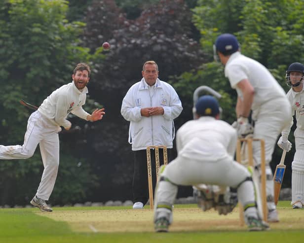 Stephen Brown, who took two wickets in Otley's win over Aire Wharfe Division 1 rivals Rawdon. Picture: Steve Riding.