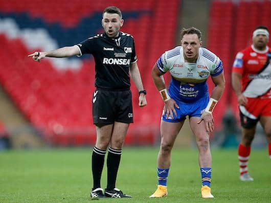 Liam Moore will referee his second successive Challenge Cup final. Picture by Ed Sykes/SWpix.com.