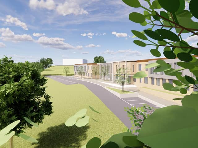 An artist's impression of the proposed new  sixth form college in Pudsey.