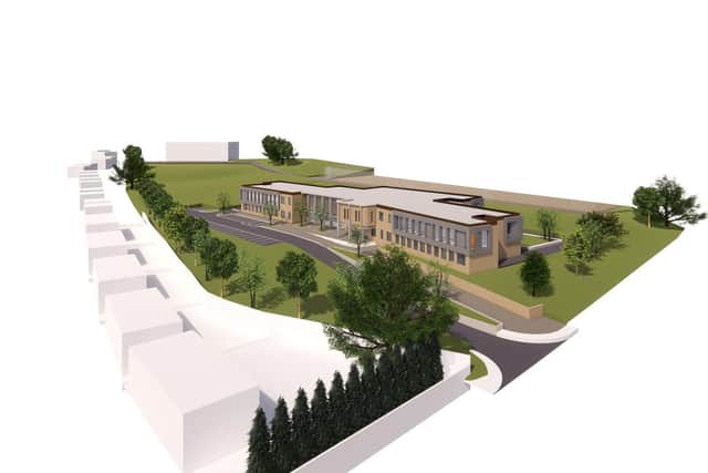An artist's impression of the proposed new  sixth form college in Pudsey.