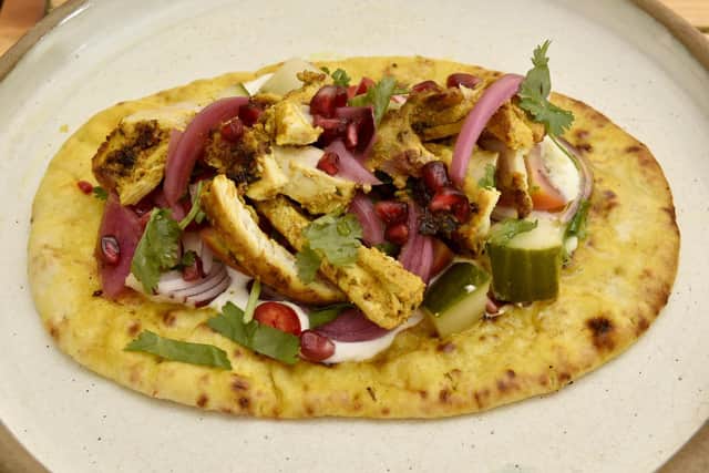 This chicken shawarma dish is bursting with flavour and is easy to cook at home, serving three to six people