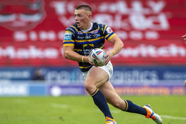 Callum McLelland could make his seasonal debut for Leeds Rhinos against Catalans Dragons. Picture: Bruce Rollinson/JPIMedia.