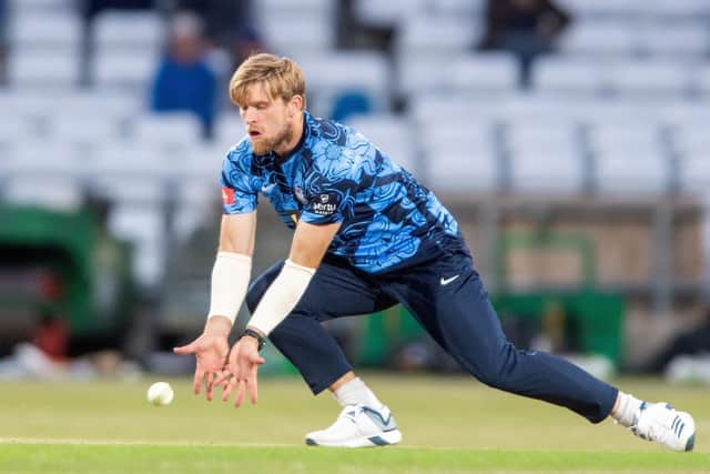David Willey playing for Yorkshire Vikings (Picture: Bruce Rollinson)