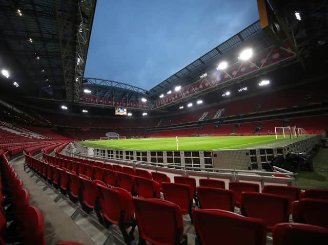 Leeds United will travel to face Ajax at the Amsterdam Arena next month. Pic: Getty