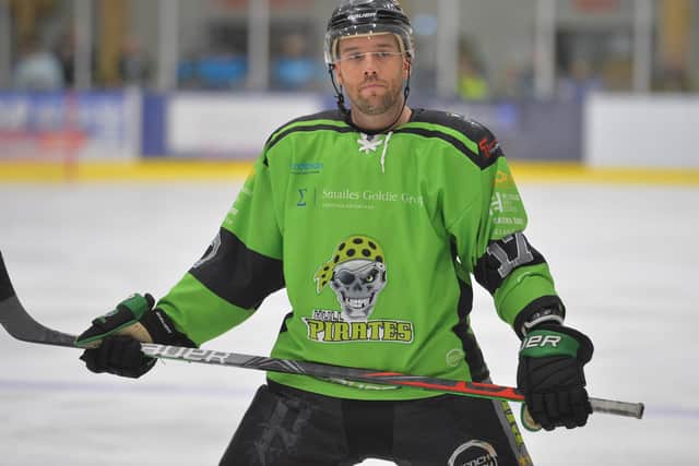 TARGET: Hull Pirates' player-coach Jason Hewitt - who topped 100 points during the 2019-20 NIHL National season - is sure to attract plenty of attention with Hull not icing in 2021-22. Picture: Dean Woolley.