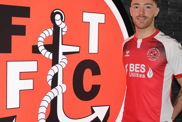 DEBUT BRACE: For Leeds United's Ryan Edmondson on loan at Fleetwood Town. Picture by Fleetwood Town FC.