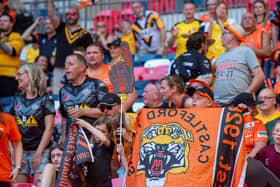 Tigers fans at Wembley. Picture by Bruce Rollinson.