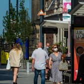 Leeds city centre on 'Freedom Day'. PIC: James Hardisty