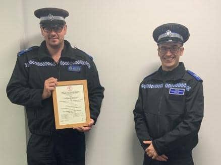 PSCO James Clarke and Liam Dawes.