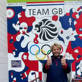 Olympic rowing gold medallist Andrew Triggs Hodge helped unveil Nicolas Dixon's mural at The Edge sports complex
