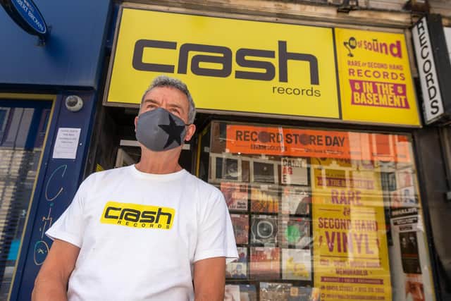 Ian De-Whytell, co-owner of Crash Records in Leeds. Picture: James Hardisty