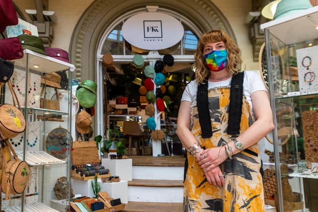 Kate Pearson, owner of Fabrikk, in the Corn Exchange, Leeds, Picture: James Hardisty