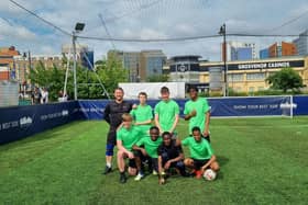 The Evergreenboys football team which is manned by students from health and social care courses.
