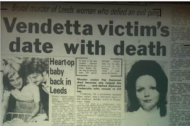 The YEP reported 1985 how Alphonso Frederick was found guilty of the murder of Patricia Gammon.