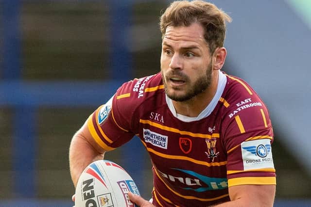 Huddersfield Giants half-back Aiden Sezer could be the missing piece of the jigsaw when he joins Leeds Rhinos next season. Picture: Bruce Rollinson/JPIMedia.