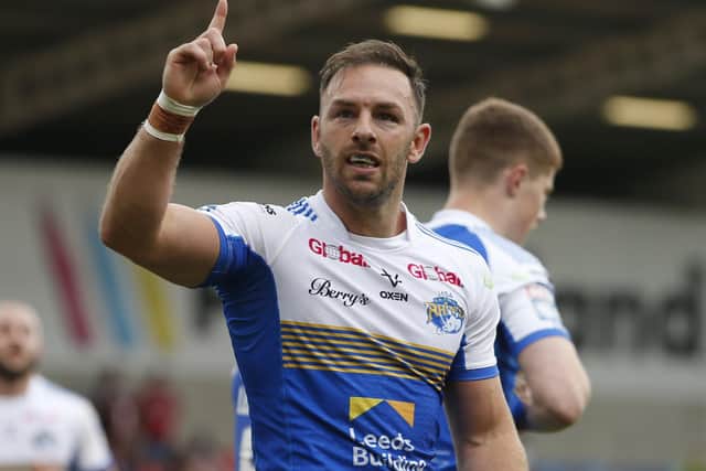 Leeds Rhinos captain and scrum-half Luke Gale will finally have a recognised 'six' to work with when Aidan Sezer joins from Huddersfield Giants next season. Picture: Ed Sykes/SWpix.com.