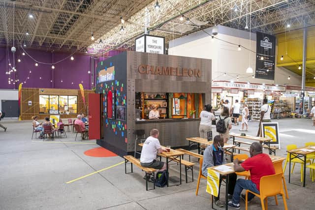 The interactive pub project has popped up in Kirkgate Market.