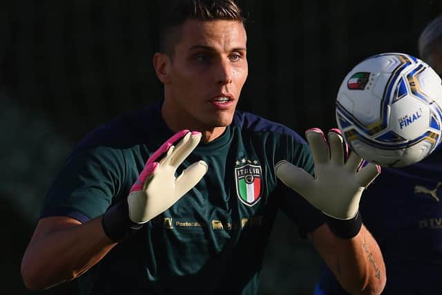 ON THE MOVE: Former Leeds United goalkeeper and new Udinese signing Marco Silvestri pictured during a training session for the Italian national side last October. Photo by Claudio Villa/Getty Images.