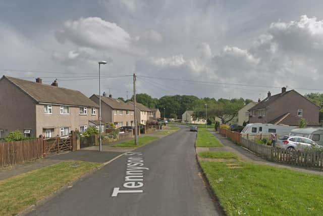 A man has been arrested on suspicion of arson after an incident in Tennyson Street, Guiseley. Photo: Google.