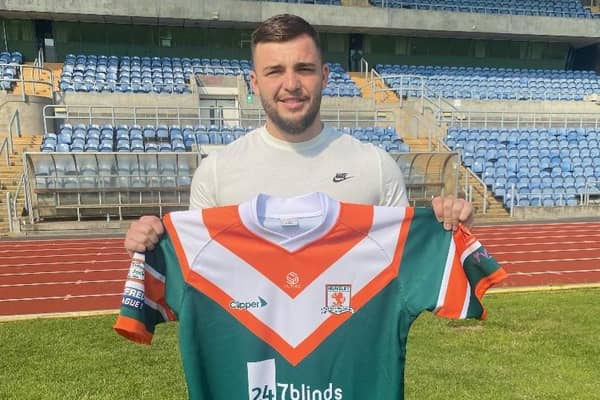 Reece Chapman-Smith has joined Hunslet from Dewsbury Rams. Picture c/o Hunslet RLFC.