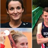 John Brownlee (right), Lizze Deigan (top left) and Jess Learmonth (bottom left).