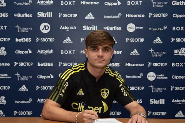 New Leeds United midfielder Lewis Bate. Pic: LUFC