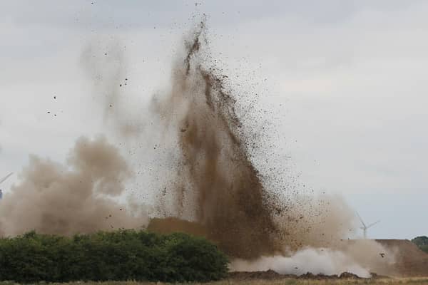 The bomb has been safely detonated (PHOTO: Sean Stewart)