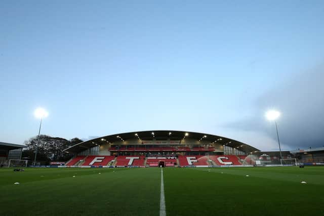 TICKETS UPDATE: For Friday night's friendly at Fleetwood Town, above. Photo by Lewis Storey/Getty Images.