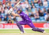 OPPONENT: Northern Superchargers's Ben Stokes drives through the covers against the Welsh Fire at HEadingley on Saturday. Picture by Allan McKenzie/SWpix.com