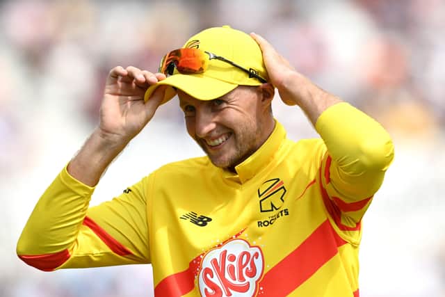 BRING IT ON: Joe Root, in action for Trent Rockets against  Southern Brave at Trent Bridge. Picture: Shaun Botterill/Getty Images