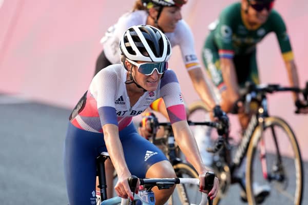 Lizzie Deignan comes home in 11th place in the Women's Road Race at the Fuji International Speedway. Picture: Martin Rickett/PA