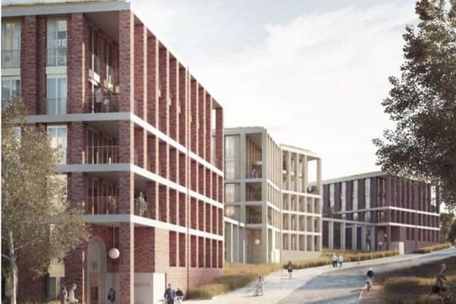 An artist's impression of what the new Canal Mills development could look like.