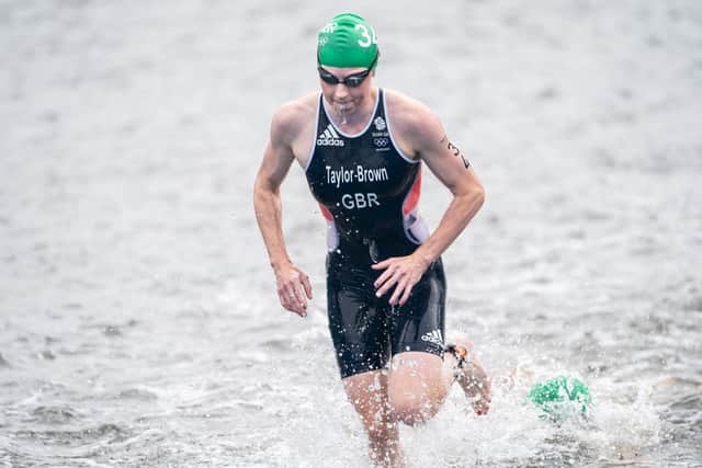 Great Britain's Georgia Taylor-Brown exits the water during the Women's Triathlon (Picture: PA)