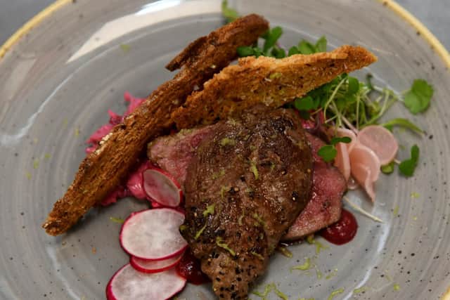 Here's the recipe for 7 Steps' classic pigeon and beetroot starter