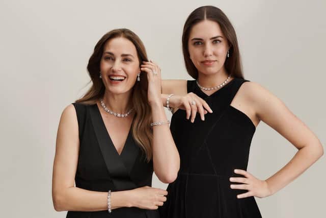 Boodles models Yasmin and Amber Le Bon. Picture: Boodles