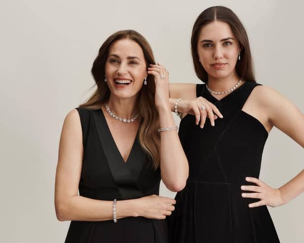 Boodles models Yasmin and Amber Le Bon. Picture: Boodles