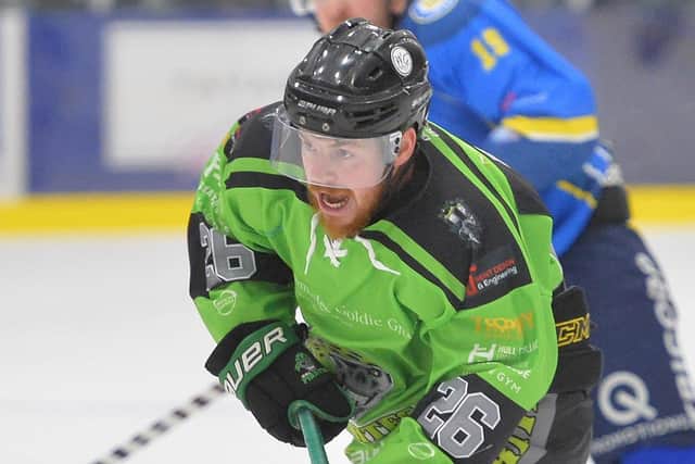 INCOMING: Matty Davies, pictured playing for Hull Pirates during the 2019-20 NIHL National season. Picture: Dean Woolley.