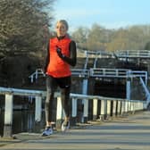 Olympic Games debutante Alexandra Bell, pictured pounding the Leeds-Liverpool Canal towpath. Picture: Tony Johnson/JPIMedia.