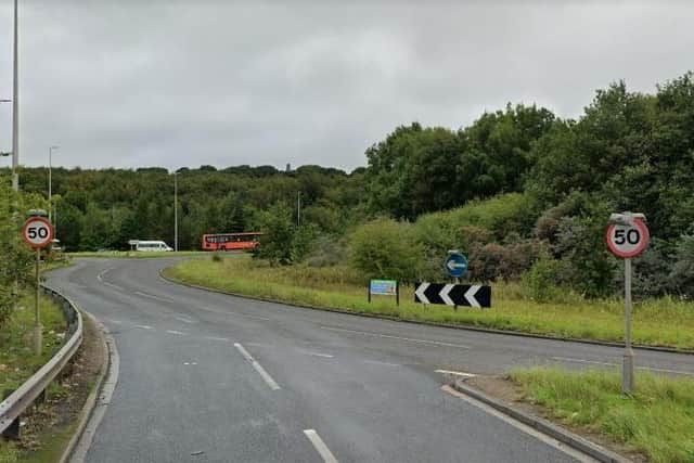 The M62 Junction 25 roundabout where the incident took place (Photo: Google)