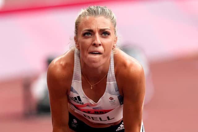 Made it: Alexandra Bell after the wWomen's 800m heats.