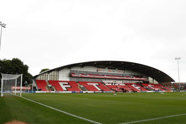 Fleetwood Town's home ground Highbury stadium. Pic: Getty