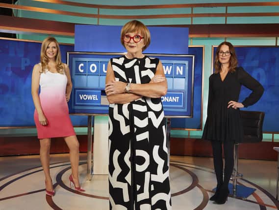 Undated handout photo issued by Channel 4 of the new all-female line up for Countdown of (left to right) Rachel Riley, Anne Robinson, and Susie Dent. Anne Robinson takes over as host from Monday June 28, replacing Nick Hewer. Issue date: Tuesday June 15, 2021 (PA).