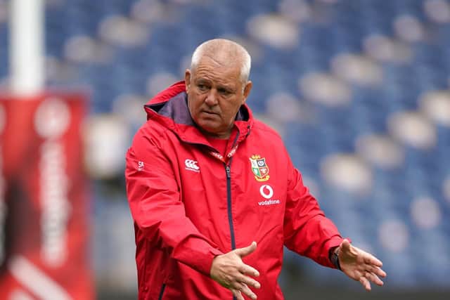 British and Irish Lions head coach Warren Gatland. Picture: Andrew Milligan/PA