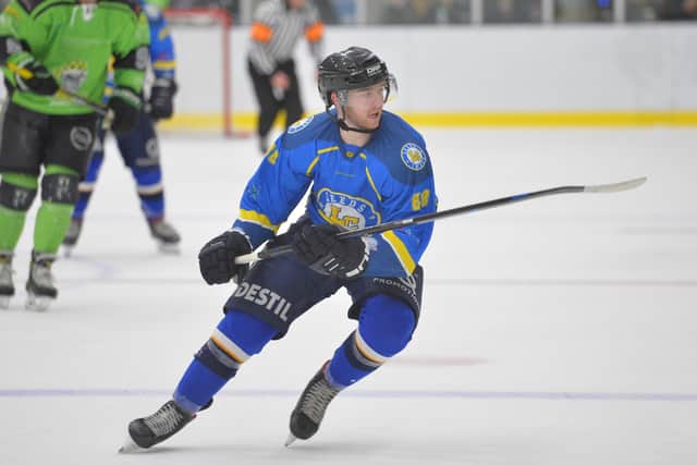 SKILLED: Joe Coulter regards Leeds Knights' team-mate Adam Barnes as one of the most gifted forwards in NIHL National. Picture: Dean Woolley.