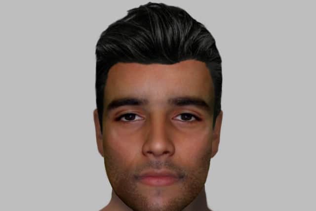 Police have issued an e-fit of a man they would like to speak to in connection with the incident
