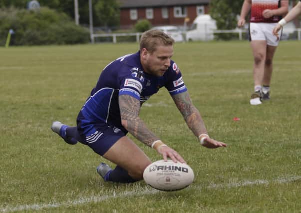 Hunslet Warriors' Lee West scored his side's winningtry against Oulton Raiders in golden point extra time.
