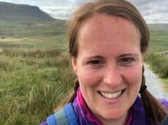Stephanie Dalton-Politis who took on the Yorkshire Three Peaks 2021 with a group of friends in memory of her husband, George, for St Gemma's Hospice.