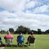 Perfect view: Spectators watch a Kia Super League match between Yorkshire Diamonds and Western Storm at York CC in 2019. Picture by John Clifton/SWpix.com